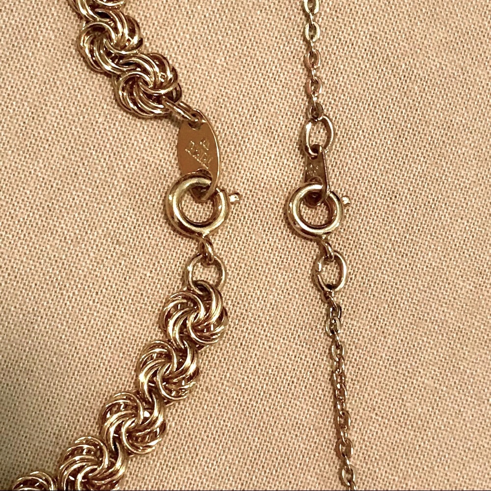Designers brands gold knot necklace set - Picture 9 of 9